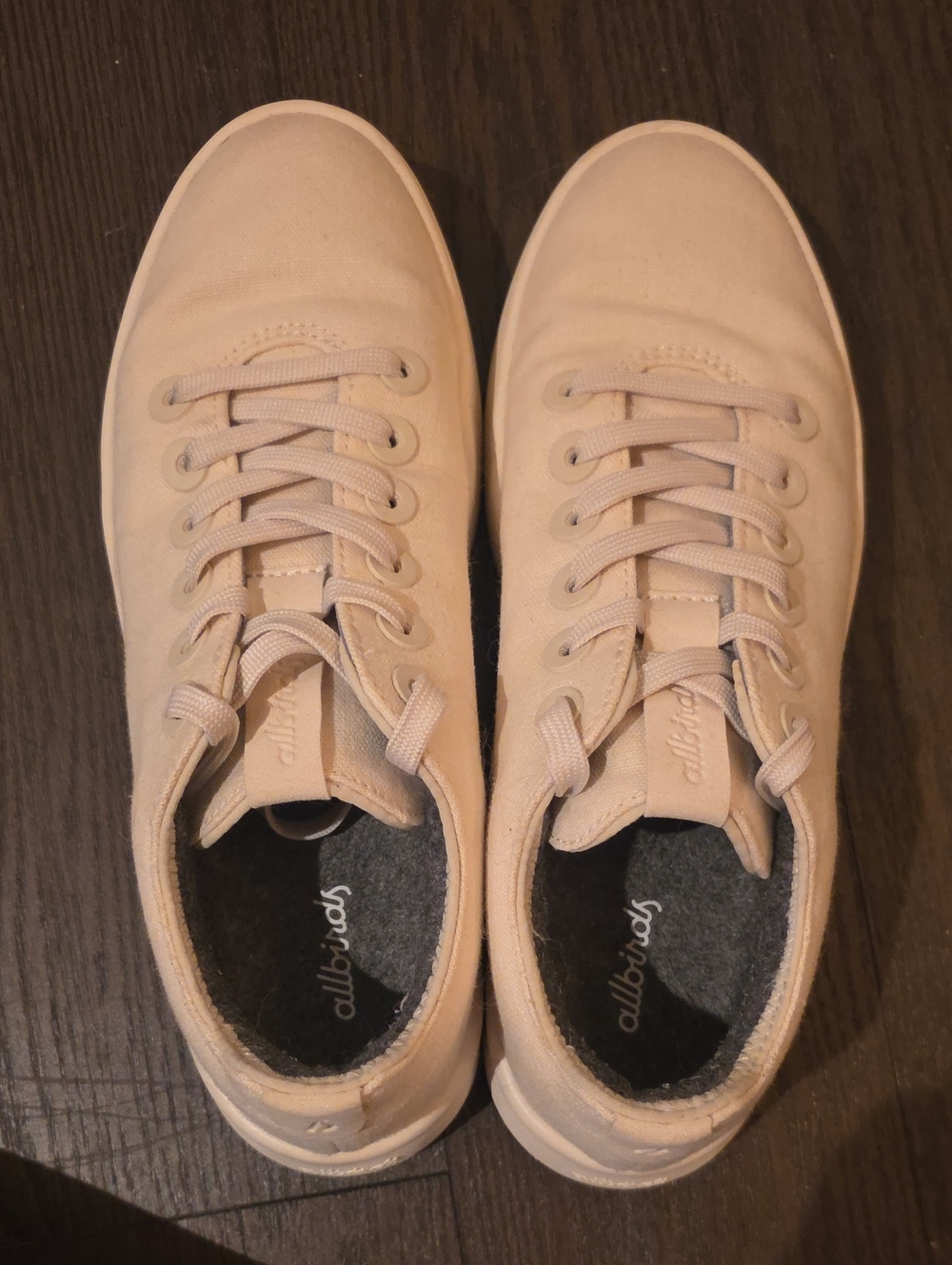 Allbirds Women's 8.5 White Canvas Cruisers